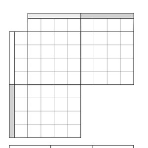 CUSTOMIZE 11 Logic Puzzle Grid DIY. Adjustable Instant Download Files ...