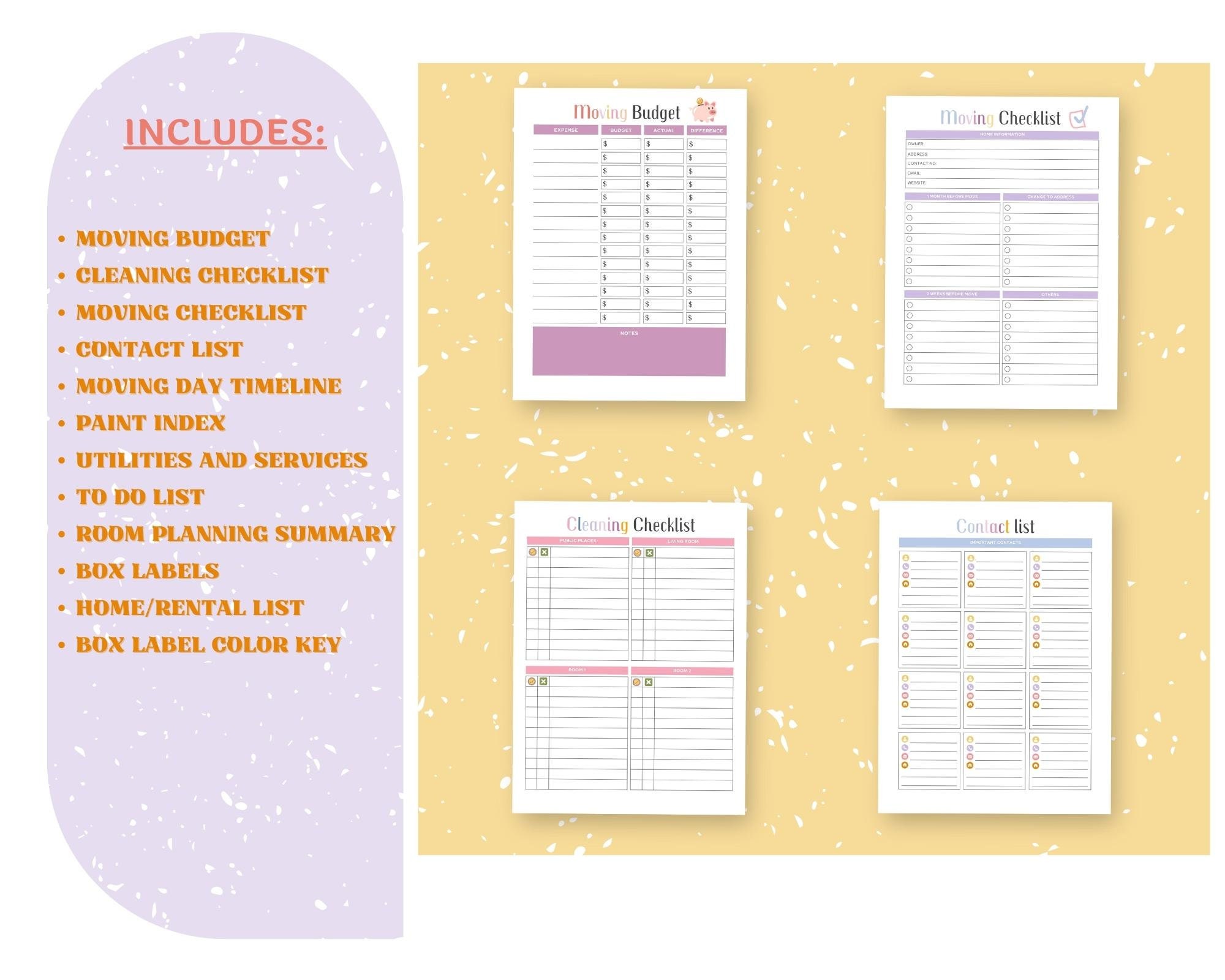 Ultimate Moving Planner Printable | Moving to Do List | Relocation ...