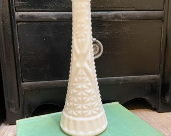 Milk glass bud vase