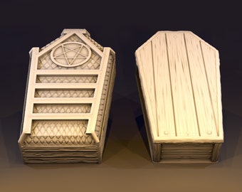 Porte-dés de cercueil | Donjons et Dragons | Jeux | Porte-dés de jeu de table