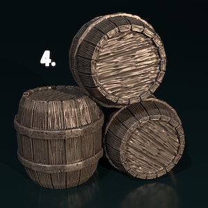 Barrels, Dnd Miniature Terrain, Dungeons and Dragons, D&amp;D, Pathfinder ...