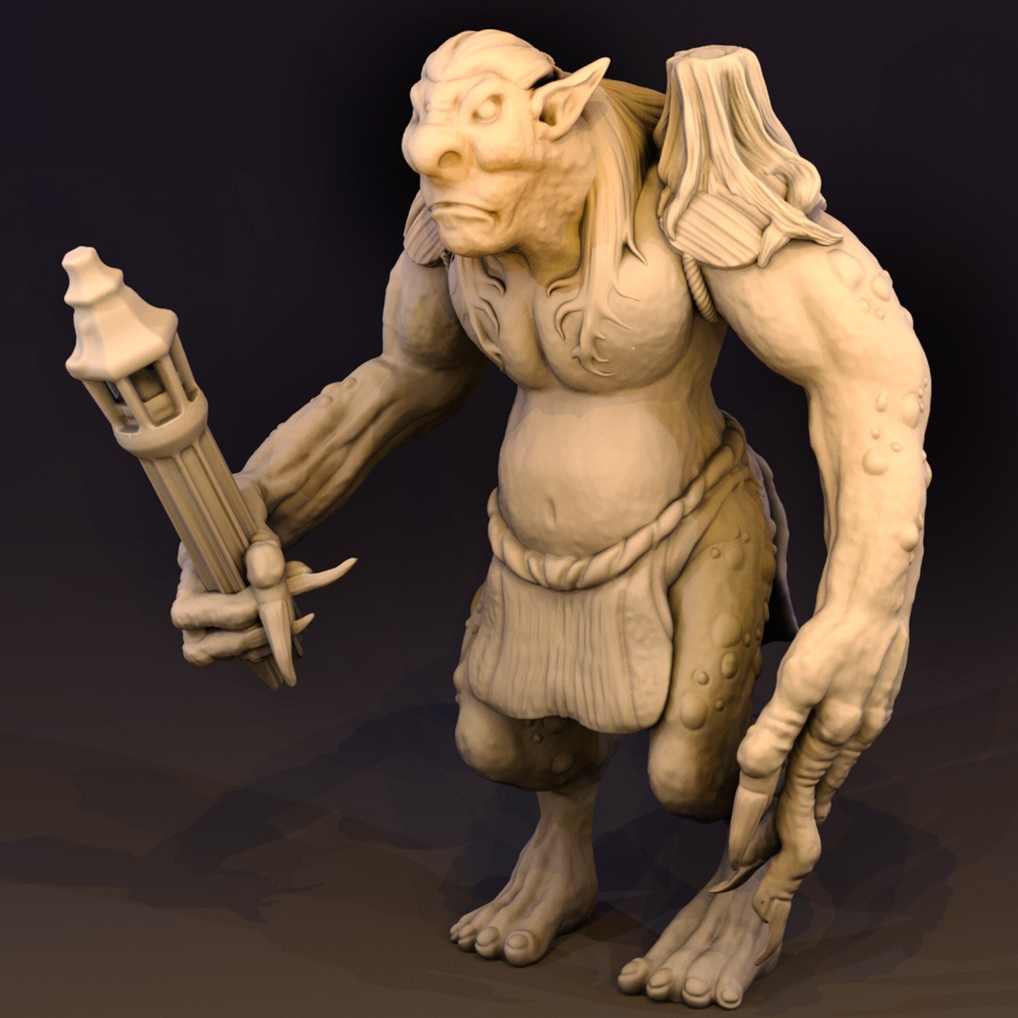 Cursed Bridge Troll - Wargaming Miniatures Monster Rocket Pig Games D&D DnD  Pathfinder SW Legion Shadowfell