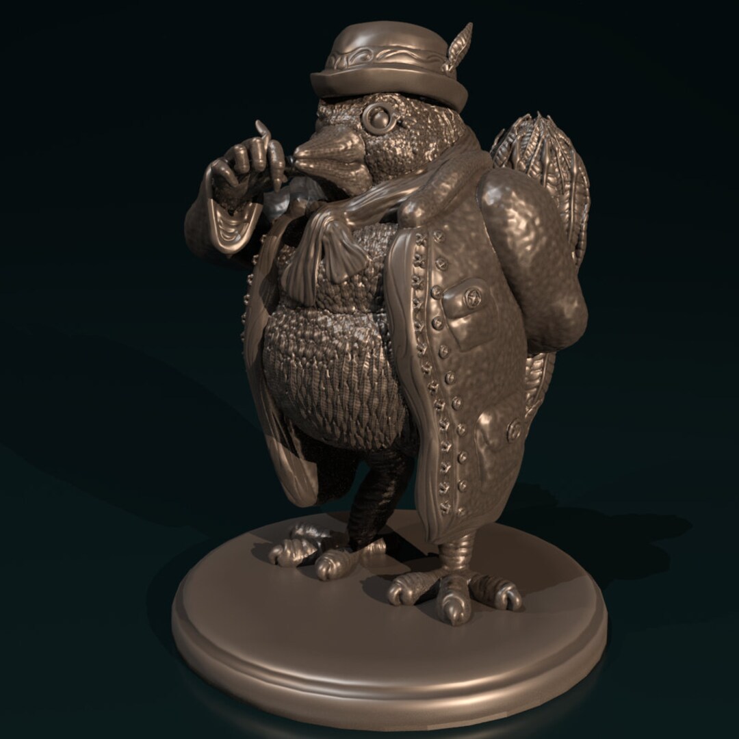 Merchant Bird Aarakocra 28mm Dnd Mini, D&D Bird Merchant Miniature, Dungeons and ...
