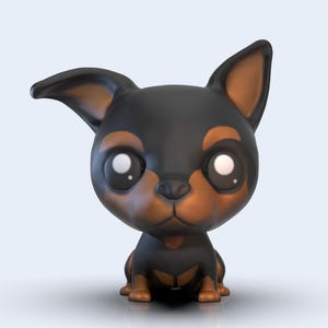 3D Model Funko Pet / Funko POP Pinscher  / Custom Dog Model for 3D Printing