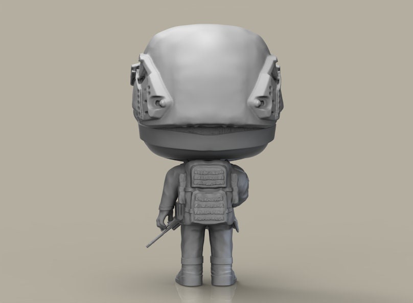 3D Model Female Military Pop Style / 3D Personalised Figures / 3D ...