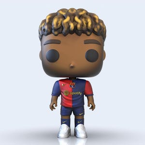 Lamine Yamal Barcelona Modelo 3D Funko Tipo / Modelo STL Figura POP / Arquivos personalizados para impressão 3D