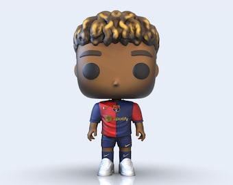 3D Model Lamine Yamal Barcelona Pop Style / 3D Personalised Figures / 3D Printable Figures