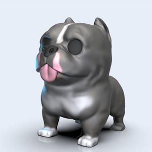 3D Model Funko Pet / Funko POP American Bully / Custom Dog Model for 3D Printing