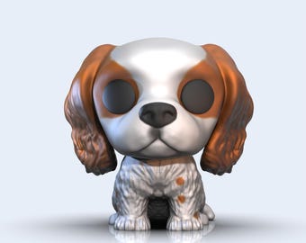 Modèle 3D Pet / POP Cavalier King / Dog Custom Model à imprimer en 3D