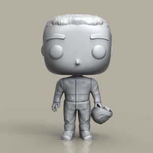 Modelo 3D Piloto de F1 Hombre Estilo Pop / Figuras personalizadas en 3D / Figuras para impresión 3D