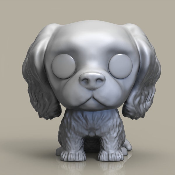 Modelo 3D Mascota / POP Cavalier King / Modelo Personalizado Dog para imprimir en 3D