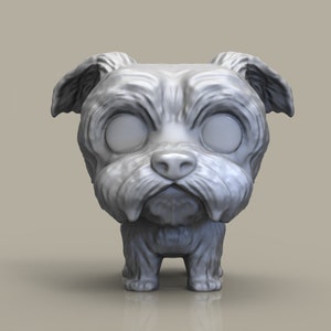 3D Model Funko Pet / Funko POP Schnauzer  / Custom Dog Model for 3D Printing