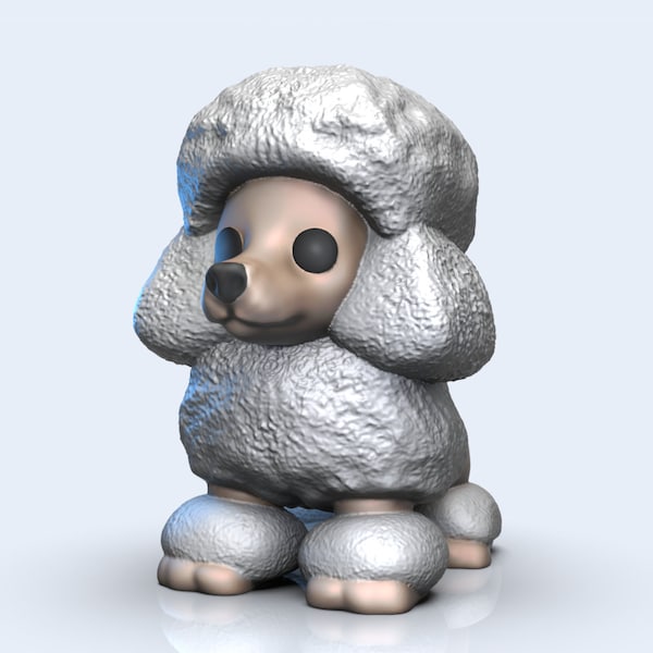 3D Model Funko Pet / Funko Poodle Caniche / Custom Dog Model for 3D Printing