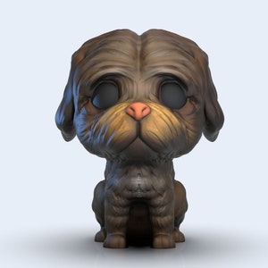 3D Model Funko Pet / Funko Akita Inu / Custom Dog Model for 3D Printing