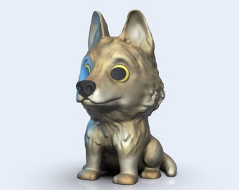 3D Model Funko Pet / Funko Czechoslovakian Wolfdog / Custom Dog Model for 3D Printing