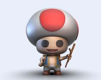 Kröte 3D-Modell (Mario Bros) Pop Style / Benutzerdefinierte 3D-Figuren / Figuren für den 3D-Druck