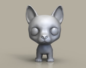 Modèle 3D Pet / POP Chihuahua / Modèle Personnalisé Chien à imprimer en 3D