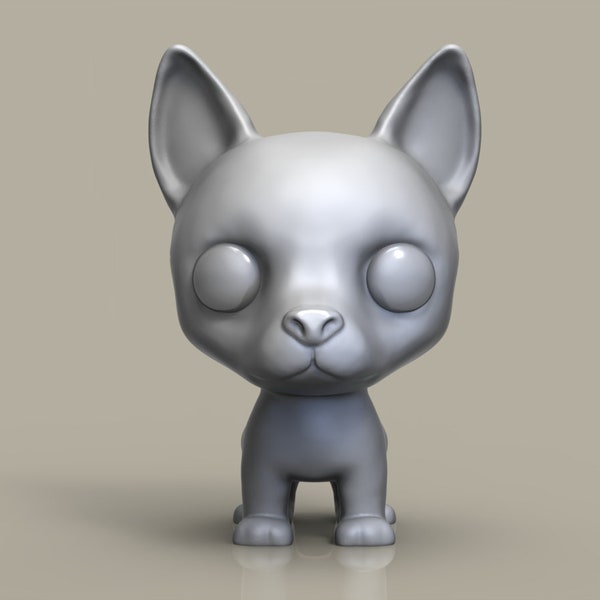 Modelo 3D Mascota / POP Chihuahua / Modelo Personalizado Dog para imprimir en 3D