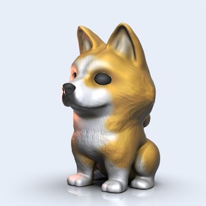 3D Model Funko Pet / Funko Akita Inu / Custom Dog Model for 3D Printing