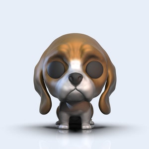 3D Model Funko Pet / Funko POP Basset Hound / Custom Dog Model for 3D Printing