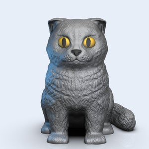 Modello 3D per animali domestici / POP Scottish Fold / Modello personalizzato di gatto Sphynx da stampare in 3D