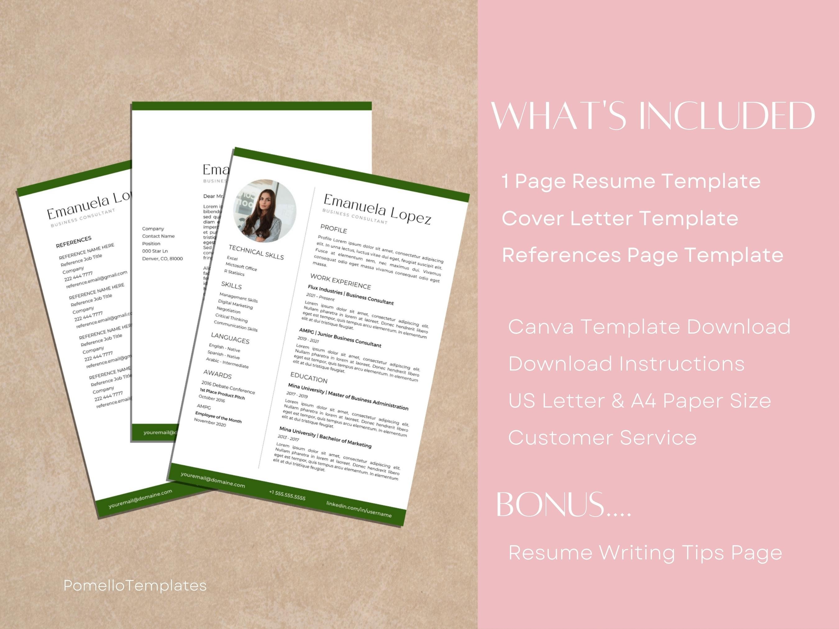 Resume Template With Photo Professional - Il Fullxfull.5141563476 Rx1k 