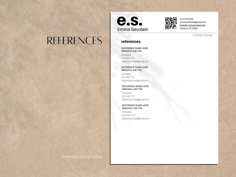 Minimalist Resume Template Professional - Il 794xN.5171413675 B01x 