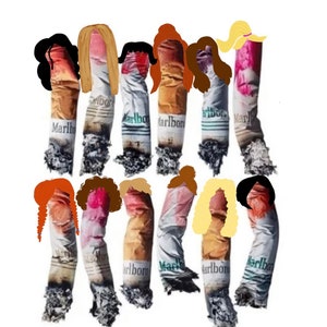 Trendy Cigarette Digital Wall Print