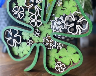 Layered Shamrock SVG File
