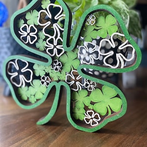Layered Shamrock SVG File