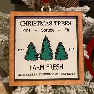 Christmas Tree Farm Ornament SVG