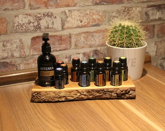 Display for essential oils (7+3) + coconut oil for doTerra, oil bottle holder, organizer, ideal for AromaTouch Professional Kit