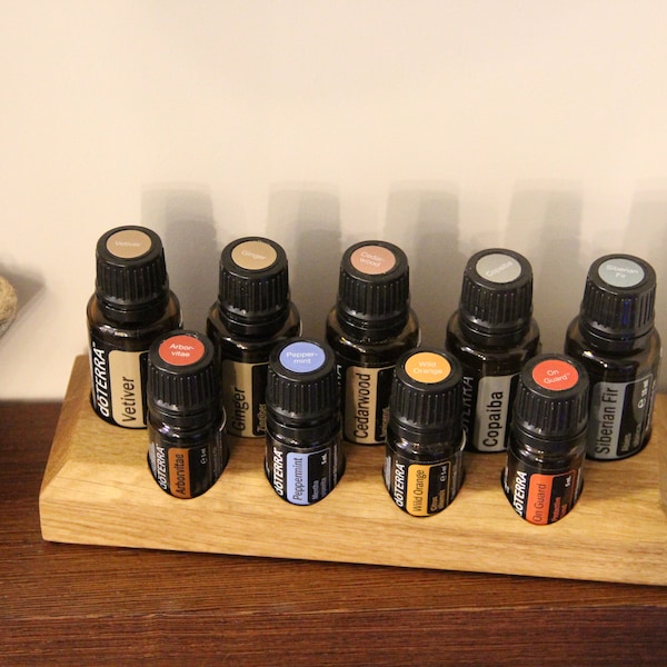 Wooden Oil Bottle Holder Etsy