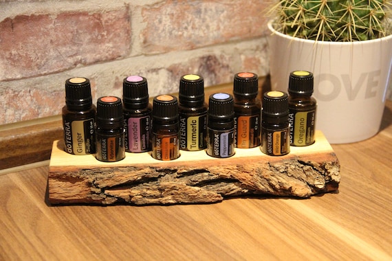 Espositore con corteccia per oli essenziali 54 per doTerra o young