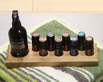 Aufsteller für 8 Ätherische Öle (5ml) + Kokosöl für doTerra, Ölflaschenhalter , Organizer