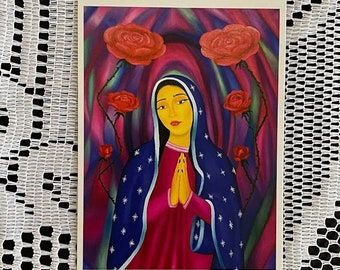 Mexican art postcard print