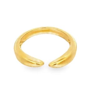 Dainty Thin Open Stacking Ring – Minimalist Gold or Silver Adjustable Band, Simple Everyday Jewelry, Delicate Layering Ring