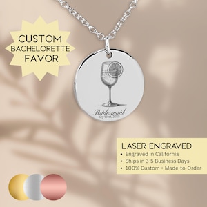 18K Gold Italy Themed Jewelry, Aperol Sprit Charm, European Going Away Gift