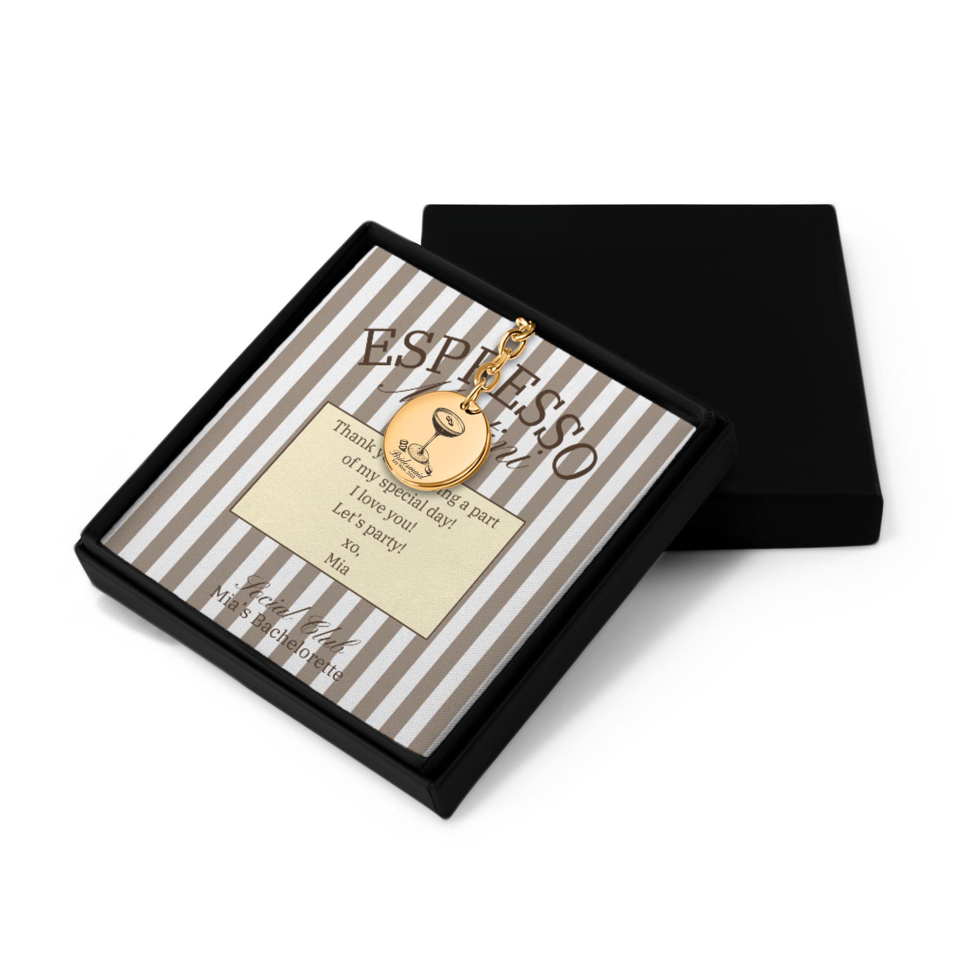 24 Espresso Martini Schlüsselanhänger - Acryl, Partygeschenke Für Geburtstag, Junggesellinnenabschied & Co.