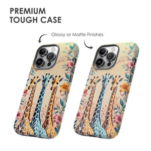 Giraffe Collage Phone Case: Summer Giraffe Art for iPhone 17 Air 16 Pro Max 15 14 13 12, Samsung S25 Ultra S24 S23 S22 S21 & Pixel 9 Pro 8 7 image 4