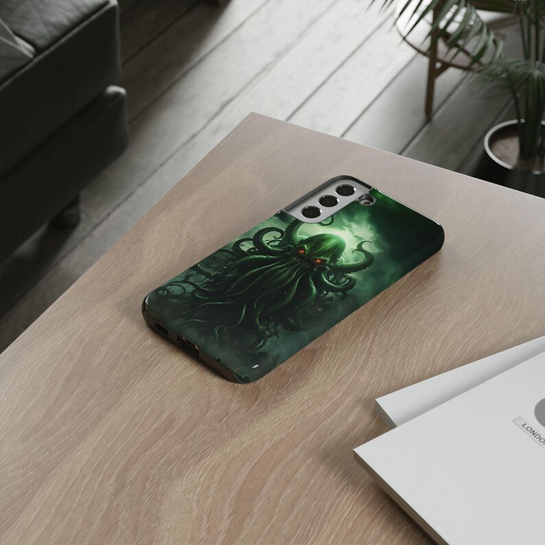 Cthulhu-telefoonhoesje - Sea Monster Gothic Horror Cover voor iPhone 17 Air 16 Pro Max 15 14 13, Samsung S25 Ultra S24 S23 S22 S21, Pixel 9 Pro 8 afbeelding 9
