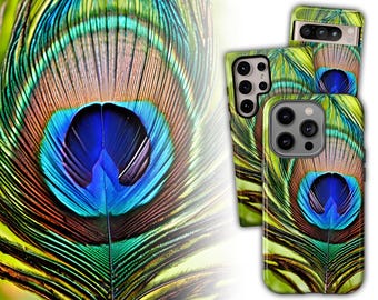 Peacock Beautiful Phone Case - Bird Colourful Feather Cover for iPhone 17 Air 16 Pro Max 15 14 13, Samsung S25 Ultra S24 S23, Pixel 9 Pro 8
