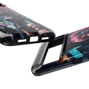 Etui na telefon z motywem anime Cyberpunk – japońska dziewczyna w mandze na iPhone'a 17 Air 16 Pro Max 15 14 13 12 11, Samsunga S25 Ultra S24 S23, Pixela 9 Pro 8 zdjęcie 7