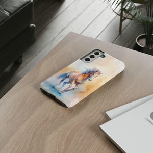 Watercolor Horse Phone Case: Artful Equestrian Design for iPhone 17 Air 16 15 14 13 12, Samsung S25 Ultra S24 S23 S22 S21 & Pixel 9 Pro 8 7 image 9