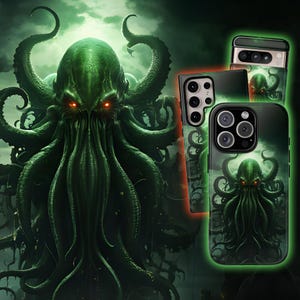 Cthulhu Phone Case, Horror iPhone 16 Pro Max Case, Monster Google Pixel 8 Pro Case, Gore Samsung Galaxy S24 Ultra Case, Horror iPhone Case