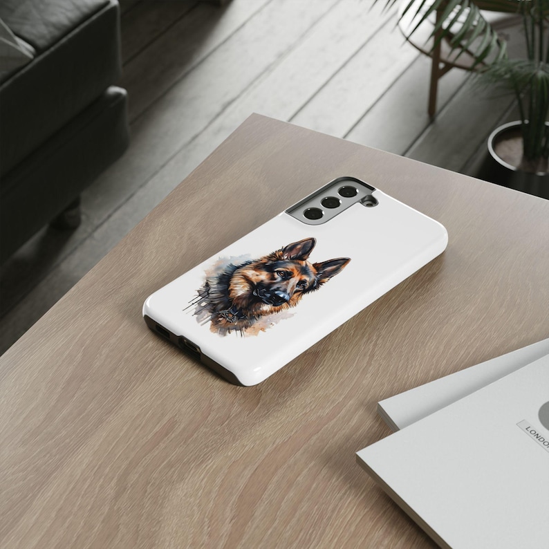 Watercolor German Shepherd Phone Case: Dog Lover Gift for iPhone, Samsung & Pixel image 9