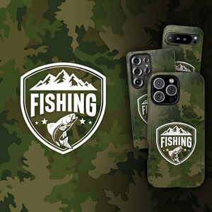 Angeln Handyhülle, Koi Fisch iPhone 16 Pro Hülle, Fischer Pixel 9 Pro Hülle, Angeln iPhone 15 Hülle, Angeln S25 Ultra Handyhülle, Camo Handyhülle