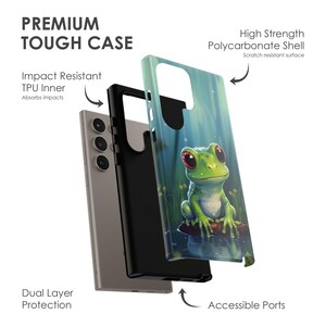 Kawaii Frog Phone Case – Cute Anime Design for iPhone, Galaxy, Pixel – Durable Protective Cover image 2