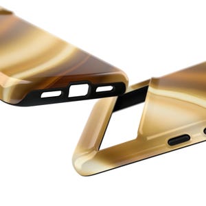Goldene Luxus Handyhülle - Gold Abstrakte Kunst Cover für iPhone 17 Air 16 Pro Max 15 14 13 12 11, Samsung S25 Ultra S24 S23, Pixel 9 Pro 8 7 6 Bild 7