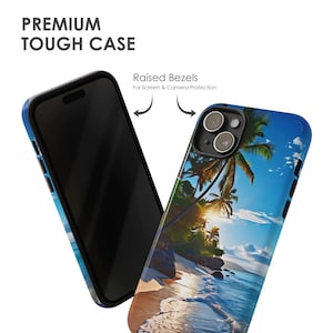 Summer Beach Handyhülle - Tropische Küste Hawaii Cover für iPhone 17 Air 16 Pro Max 15 14 13 12 11, Samsung S25 Ultra S24 S23, Pixel 9 Pro Bild 3